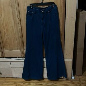 Cynthia Rowley dark denim bell bottom jeans